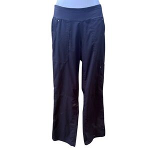 Purple Label Yoga black boot cut pants by healing hands